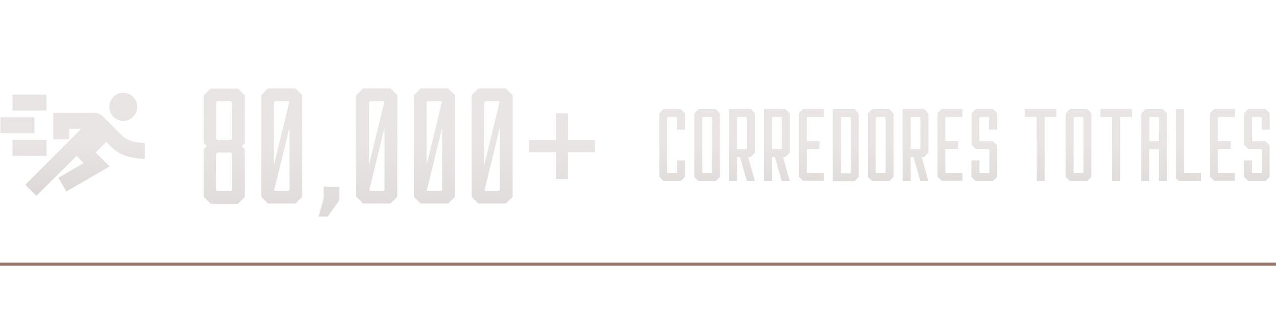 Más de 80 mil corredores totales, en las últimas 5 ediciones.